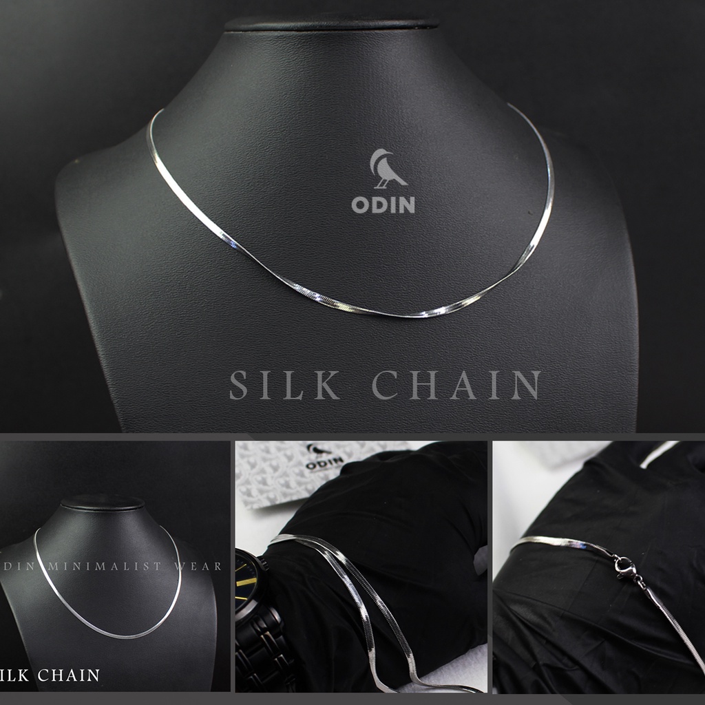 Dây chuyền Silk Chain Dây lụa thép Titanium phủ Crom Độ bền vĩnh cửu