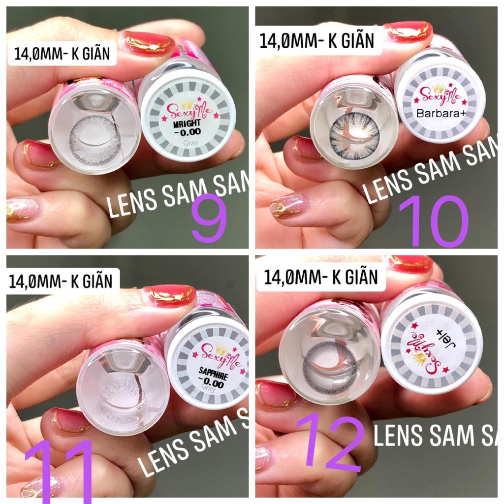 Lens Hàn Vassen Sexy Me Xám Gray HOT 14,0mm size không giãn- không độ (FREE SHIP)
