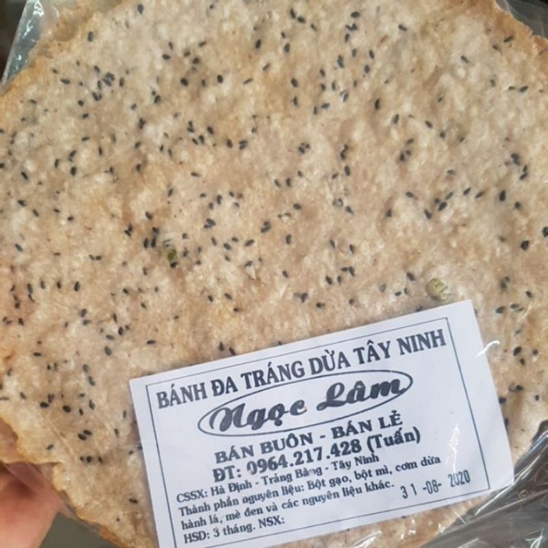 Bánh Đa tráng dừa Tây Ninh (combo 5 chiếc)