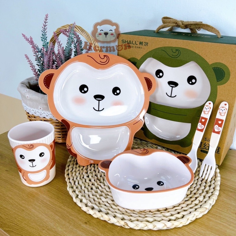 Set 5 Món Ăn Dặm HERMON Cao Cấp Cho Bé