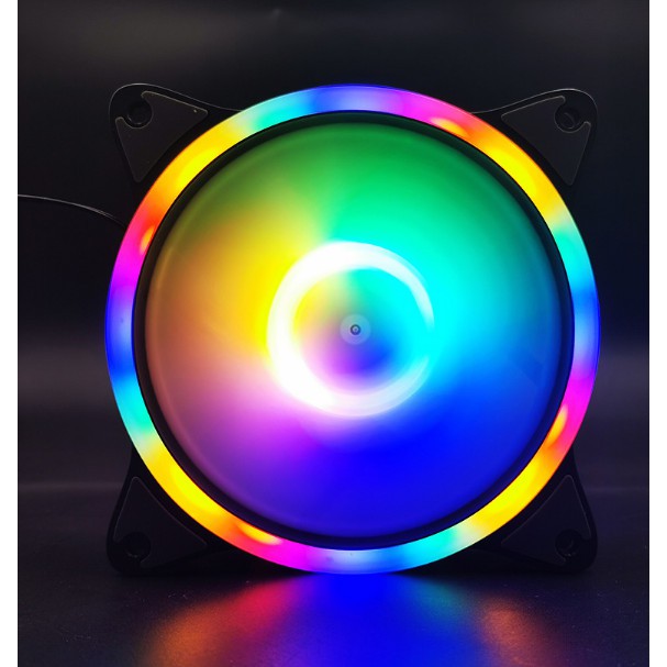 Quạt làm mát PC Coolmoon S3 - Fan Led 5 màu cả viền và lõi - New - BH 3 Tháng