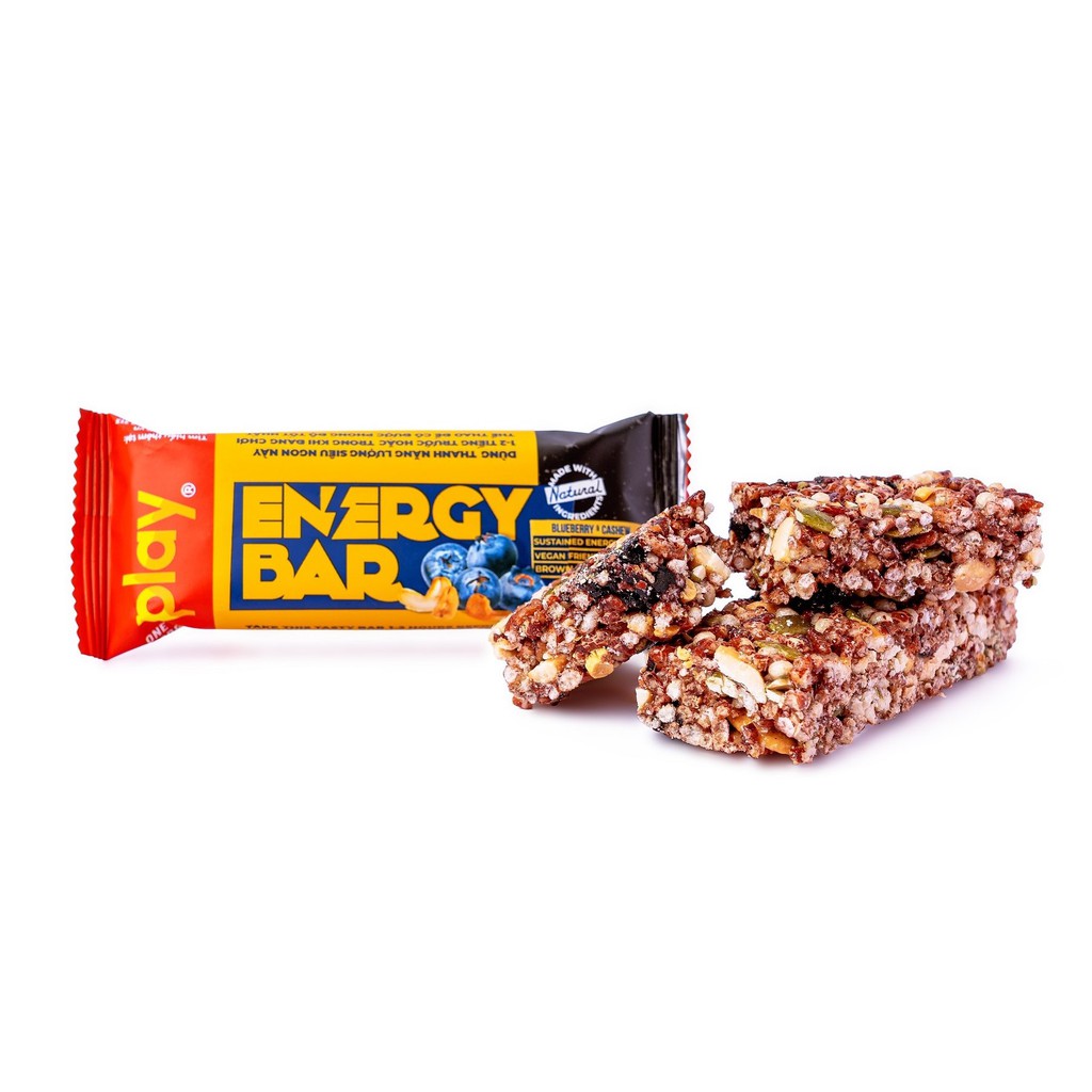 Combo 2 hộp thanh năng lượng PLAY 1.0 - Thanh ngũ cốc ăn sáng siêu dinh dưỡng PLAY energy bar