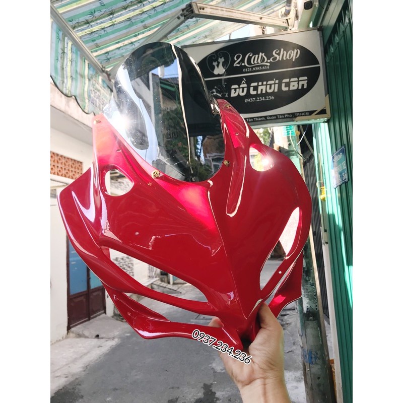 Ốp Đầu CBR150 - ỐP ĐẦU KÈM KÍNH GIÓ ĐỘ CBR250RR - dành cho CBR150allnew