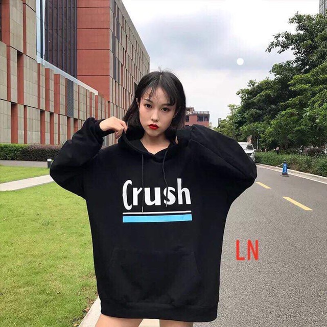 [FREESHIP ĐƠN TỪ 50K] Áo hoodie Crush chữ ngực LNG1019