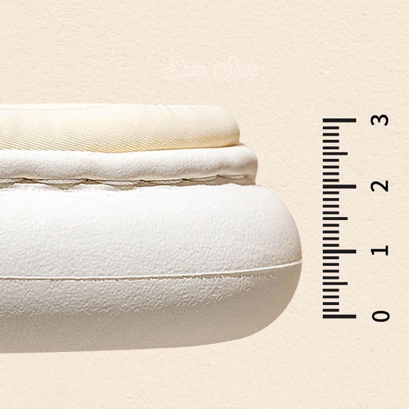 Dép Đi Trong Nhà Đế Dày Bằng Vải Lanh Cho Nữ