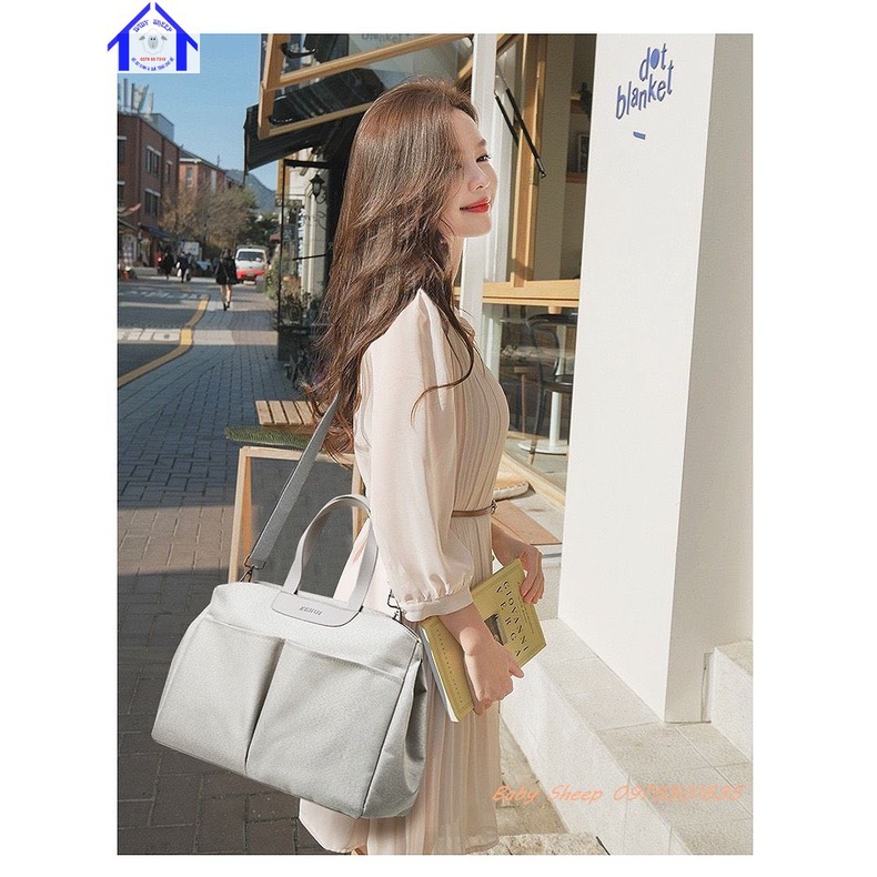 CHỐNG NƯỚC Túi Xách Bỉm Sữa Cho Mẹ Và Bé Đa Năng Giữ Nhiệt Nhiều Ngăn Phong Cách Hàn Quốc KELHUI