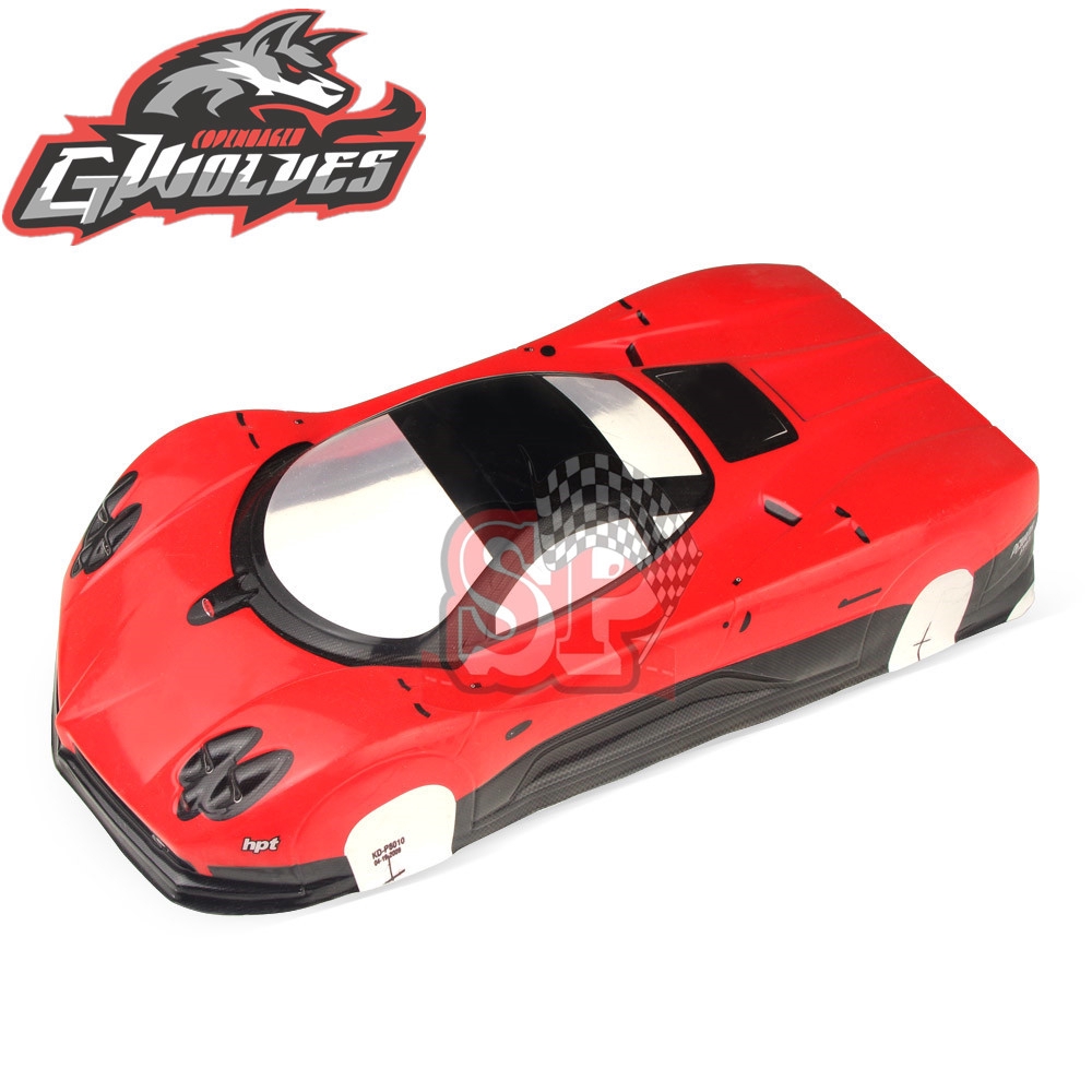 HSP YOKOMO TAMIYA Vỏ Xe Hơi Điều Khiển Từ Xa Pagani Zonda Rc 200mm Tỉ Lệ 1: 10