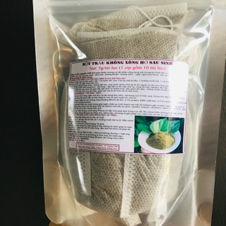 10 Túi Lọc BỘT TRẦU KHÔNG XÔNG HƠ SAU SINH HANDMADE, dạng túi lọc.