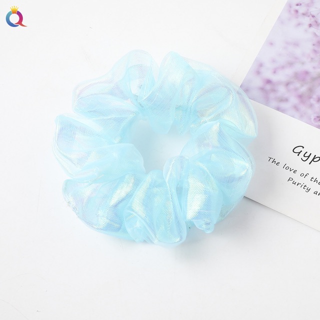 Chun cột tóc Scrunchies voan bóng,scrunchies mẫu mới