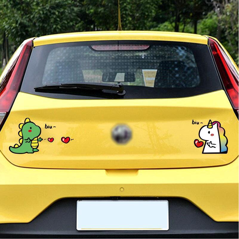 Sticker Dán Nắp Bình Xăng Xe Hơi + 92 / 95 / 98 Chống Thấm Nước Hình Khủng Long Dễ Thương