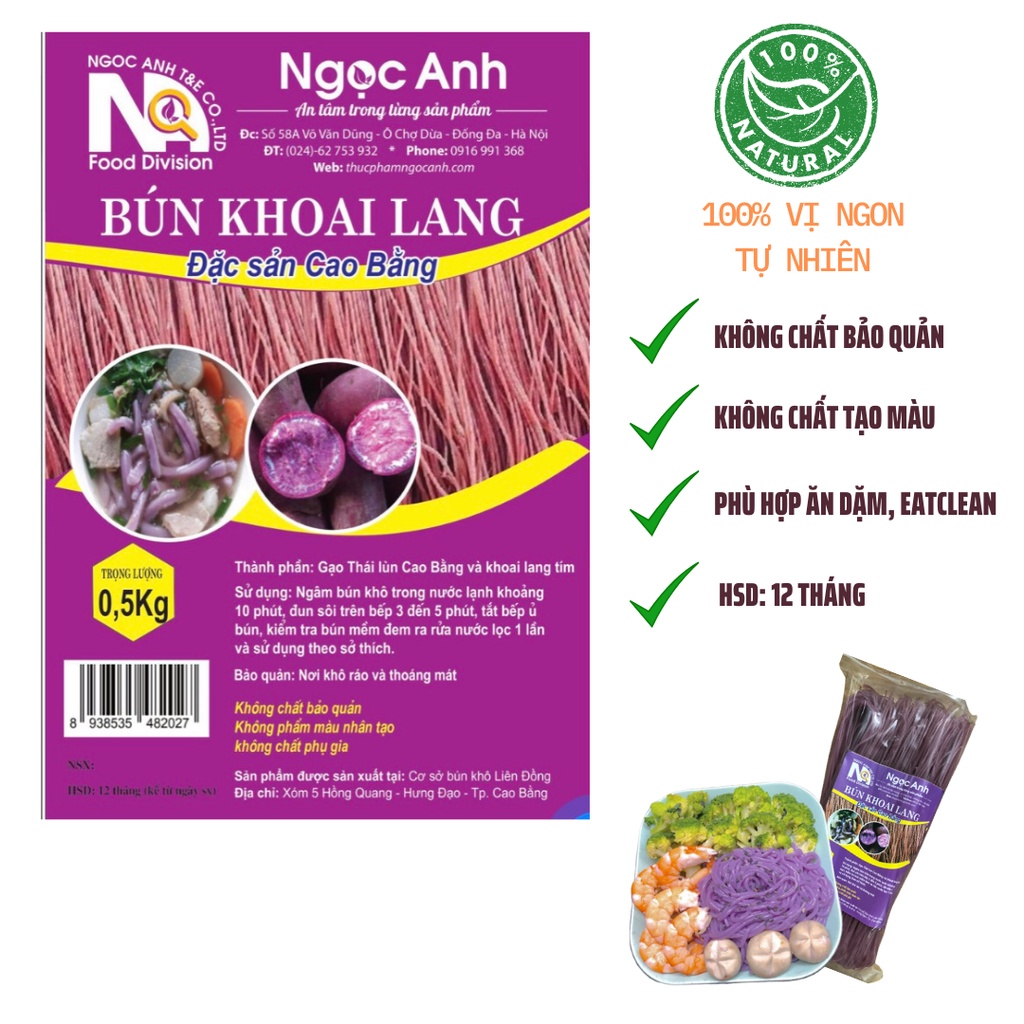 Bún Khoai lang (Bún khô) - VT00005