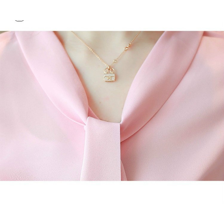 Áo Chiffon Nữ Tay Ngắn Cổ Chữ V Thêu Hoa | BigBuy360 - bigbuy360.vn