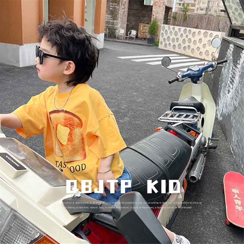 Áo Thun Mỏng Mùa Hè Tay Cộc In Hình Hoạt Hình Thời Trang Mùa Hè Cho Bé Trai 2022