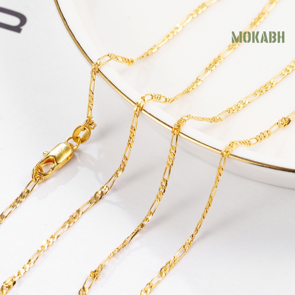 Vòng cổ Mạ Vàng Bản Rộng 2mm Thời Trang Cho Nam Và Nữ