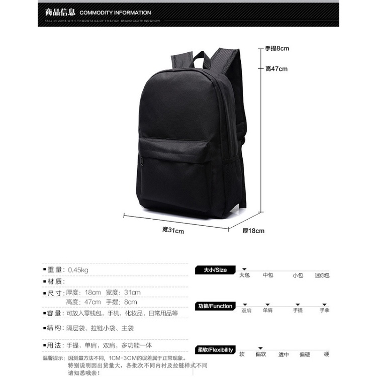 Ba lô đi học in hình anime Tokyo Ghoul dạ quang phong cách Hàn Quốc cho nam và nữ