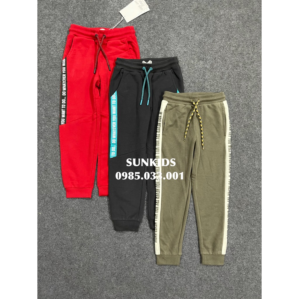 Quần nỉ GeeJay jogger phối chữ