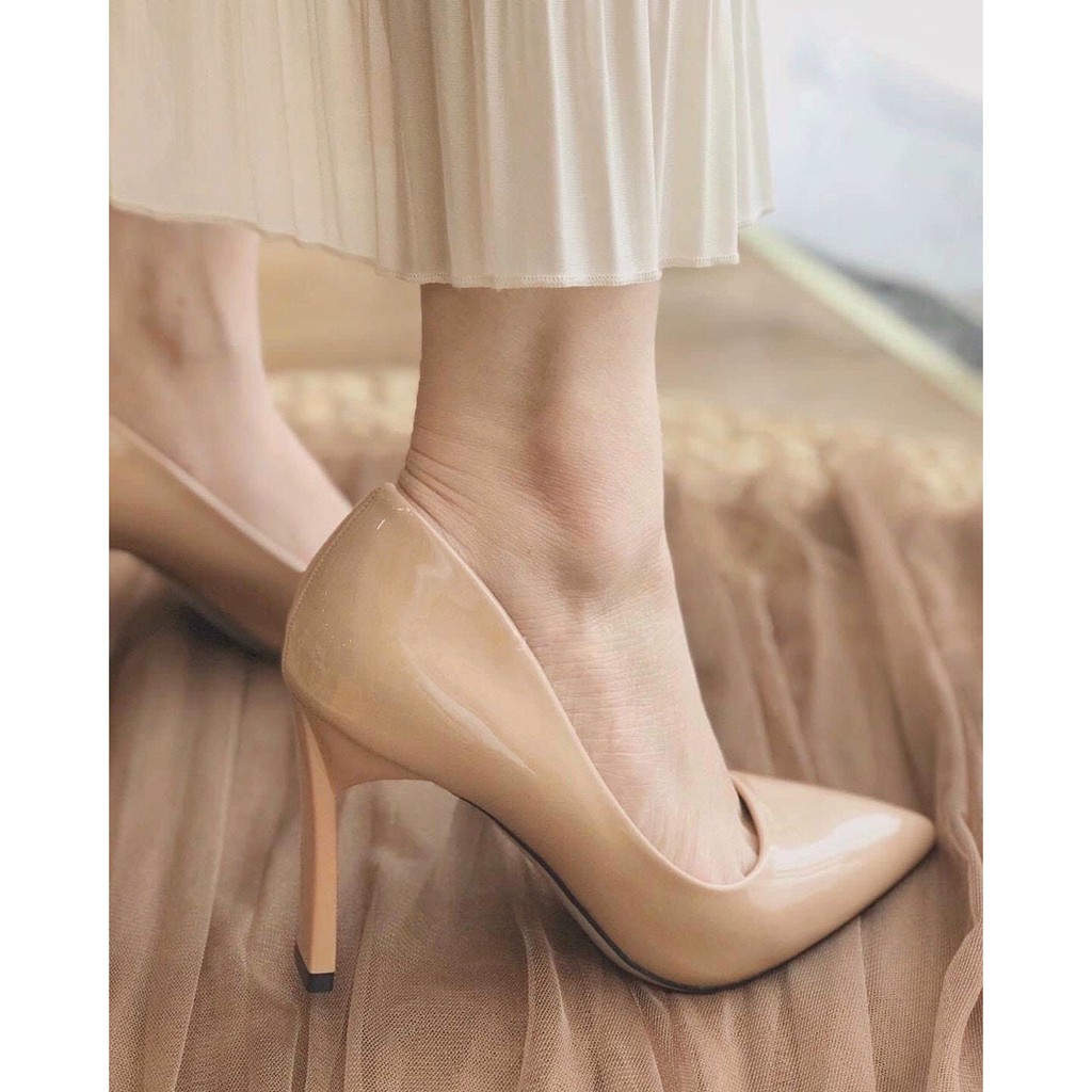 GIÀY CAO GÓT NỮ Z A R A DA BÓNG MỀM ÊM CHÂN GÓT 9 CM [ FORM NHỎ, NÊN TĂNG 1 SIZE]