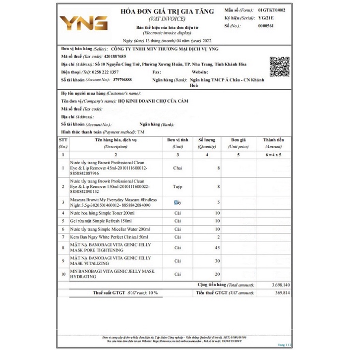 Nước tẩy trang Simple