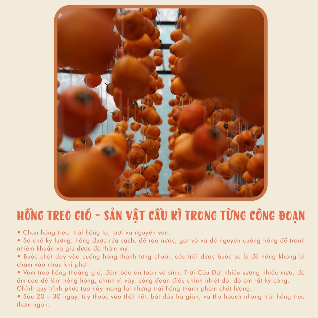 Hồng Treo Gió DalatFarm - Hộp 500g