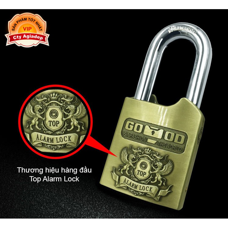 Khóa Báo động Siêu xịn TOP LOCK chống Cắt Phá - Bảo vệ nhà, cửa hàng, kho, Giải pháp Chống trộm Hữu hiệu