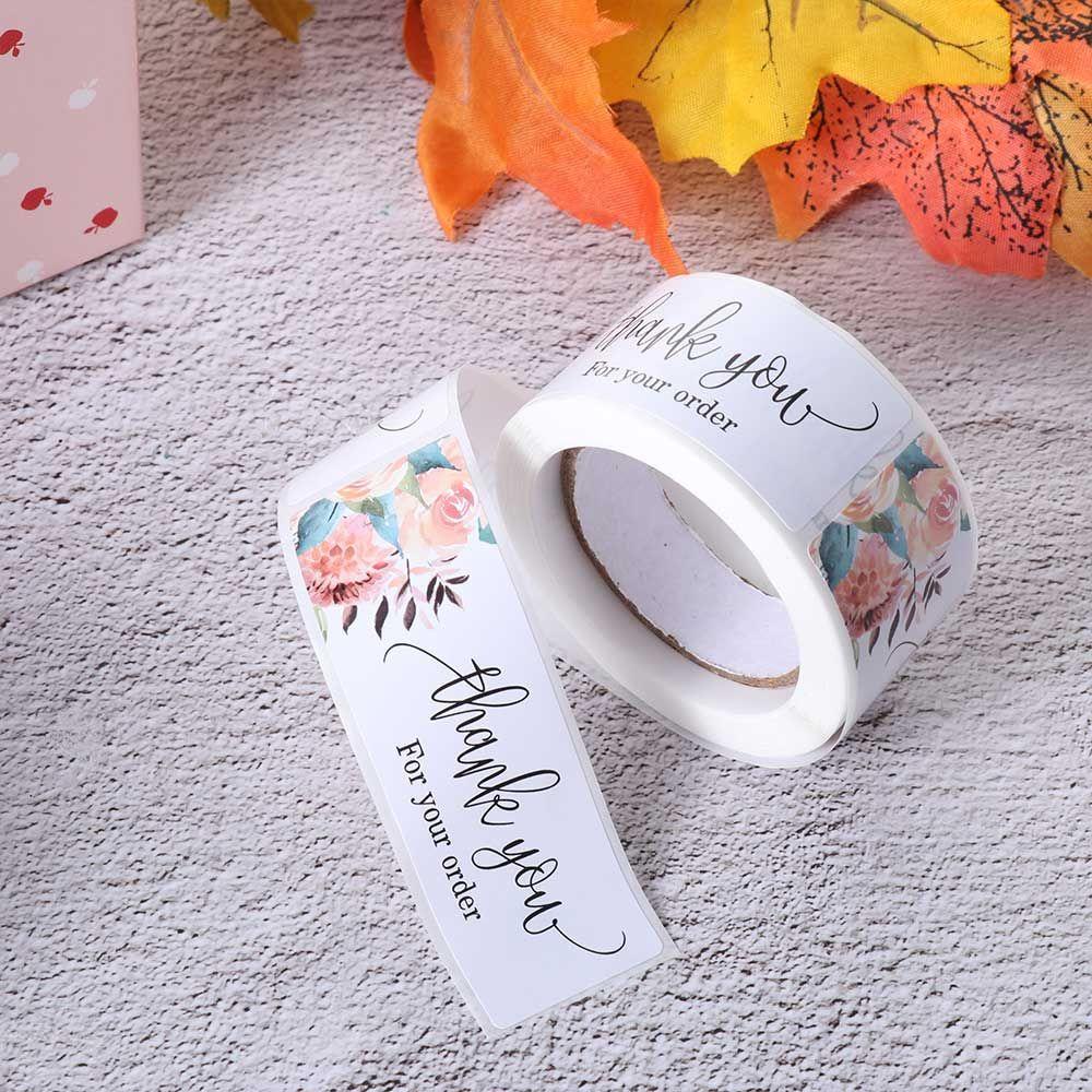 Nhãn Dán Trang Trí Gói Quà In Chữ Thank You 1 DIY