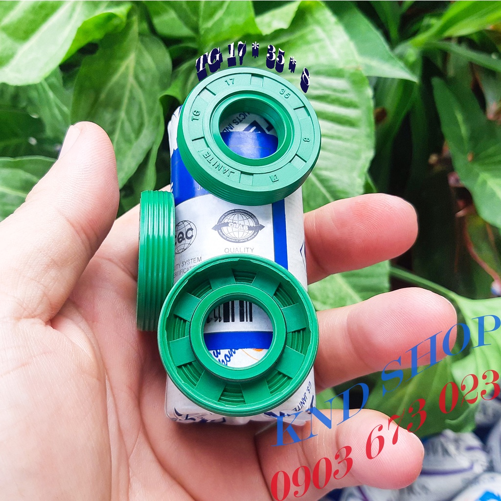 Phốt nhông chặn dầu (nhớt, bụi) hiệu Janite TG 17*35*8, Phớt chặn dầu dẫn động trục bơm bánh răng | KND Shops