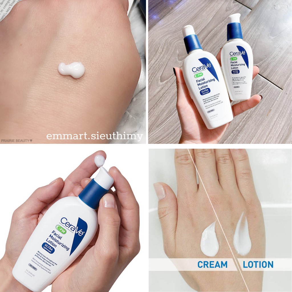 Kem dưỡng CeraVe Facial Moisturizing Lotion PM 4% Niacinamide