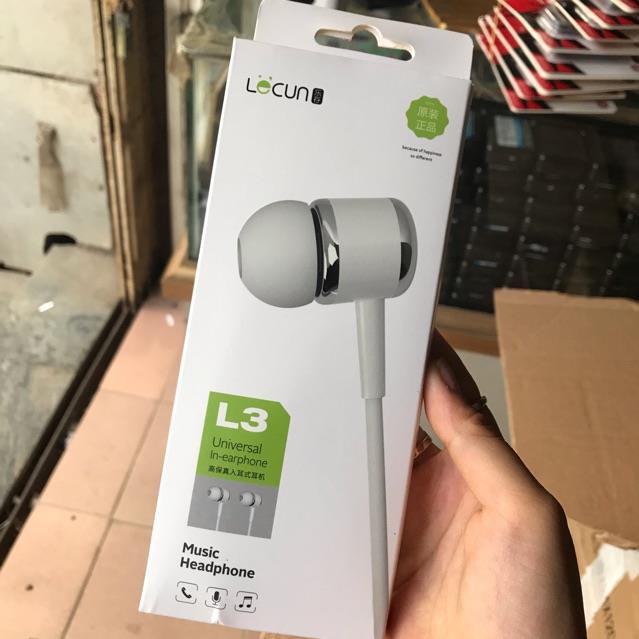 Tai nghe điện thoại có đệm bông chính hãng Lecun L3