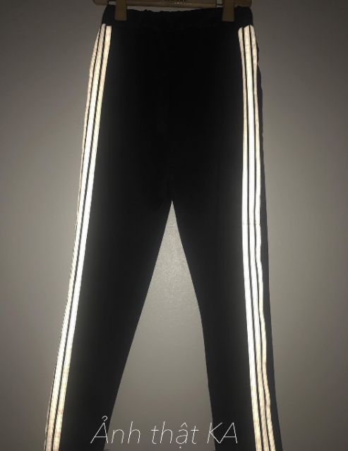 Quần 3 sọc thể thao phản quang chất da cá KA | BigBuy360 - bigbuy360.vn