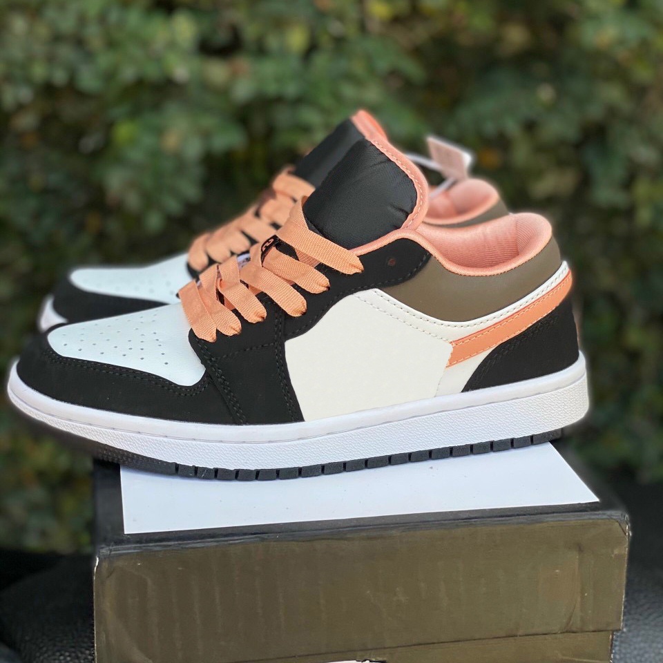 Giày Jordan Cổ Thấp Nam Nữ Sneaker JD1 Peeach Mochaa