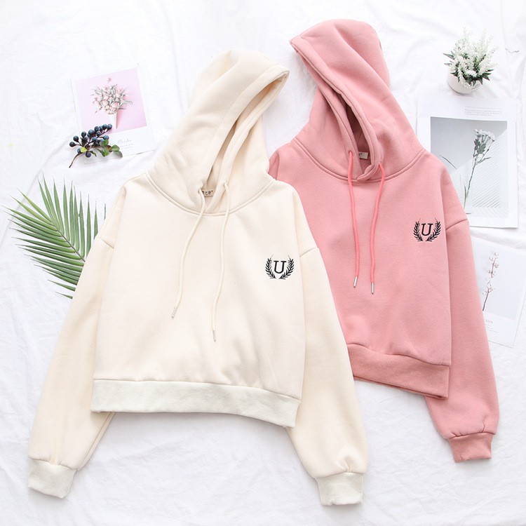 Áo Khoác Hoodie Croptop Nữ 910