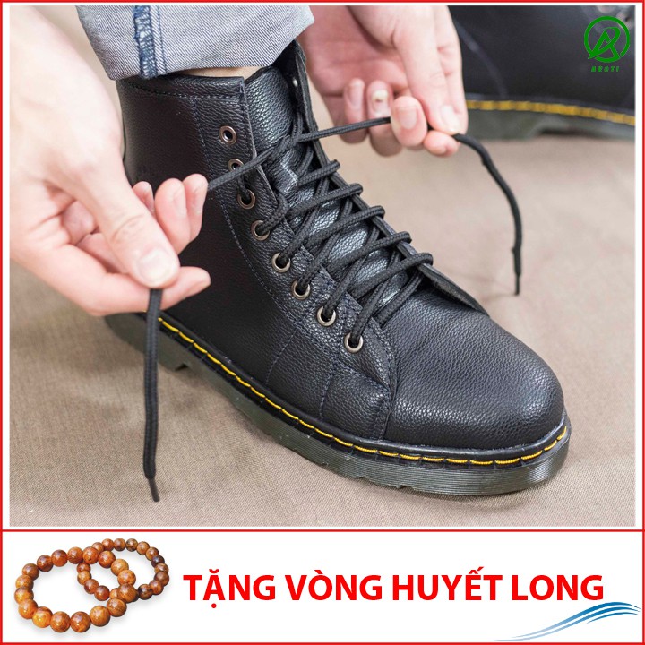 [Có Video Thật] Giày Boot Nam Cao Cổ Màu Đen Đế Khâu Cực Chắc Chắn Và Phong Cách - M89(HL)