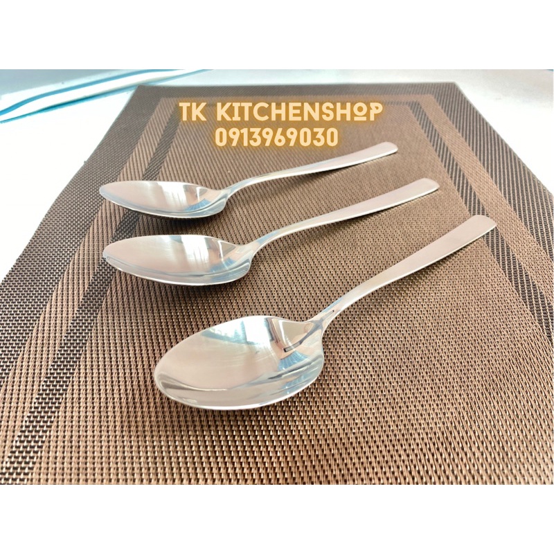 Thìa inox ăn phở sâu lòng cán dẹt siêu xịn, thìa inox ăn súp chuyên dụng trong khách sạn 5 sao, hàng inox 304 cao cấp