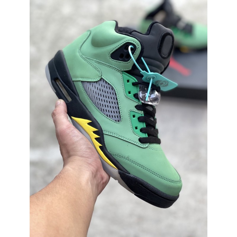 Giày thể thao sneaker nam nữ bóng rổ jd5 xanh đầy đủ phụ kiện hình ảnh tự chụp thật