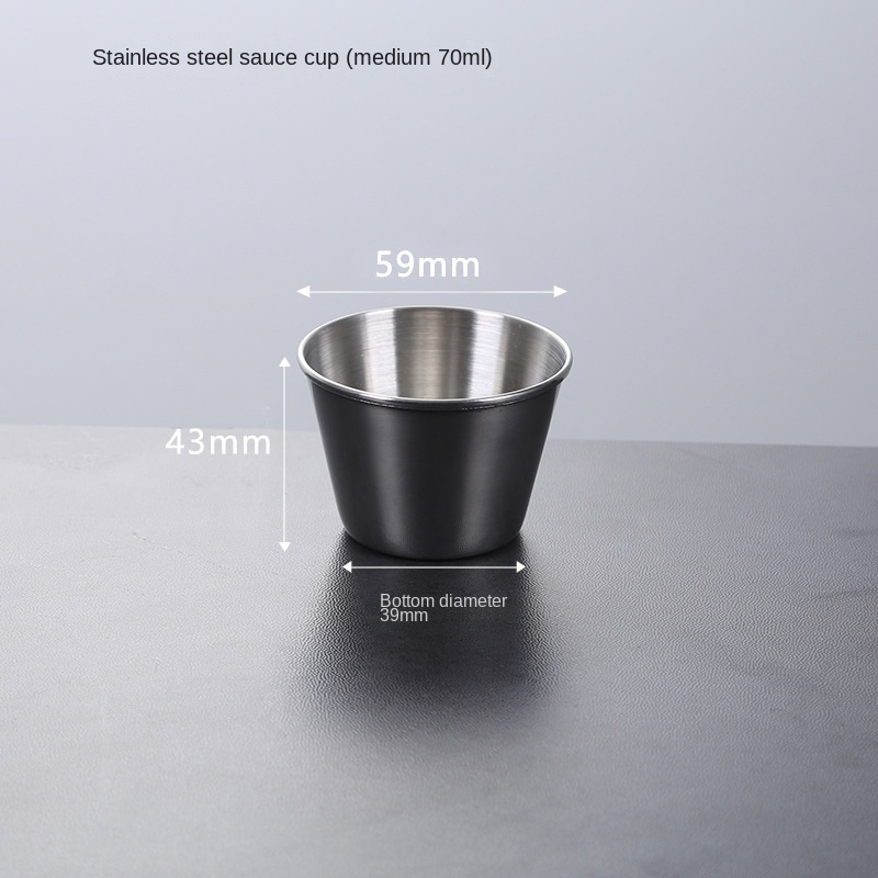 Cốc Đựng Nước Sốt / Gia Vị Bằng Thép Không Gỉ 304 Phong Cách Phương Tây