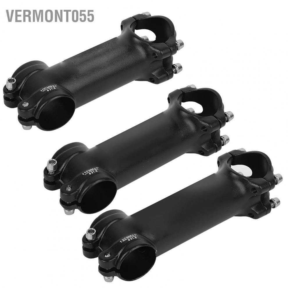 Vermont055 Aluminium Alloy High Strength Black Simple Generous Safer Riding Road Bike Stem Mountain Bicycle Cycling Accessory
