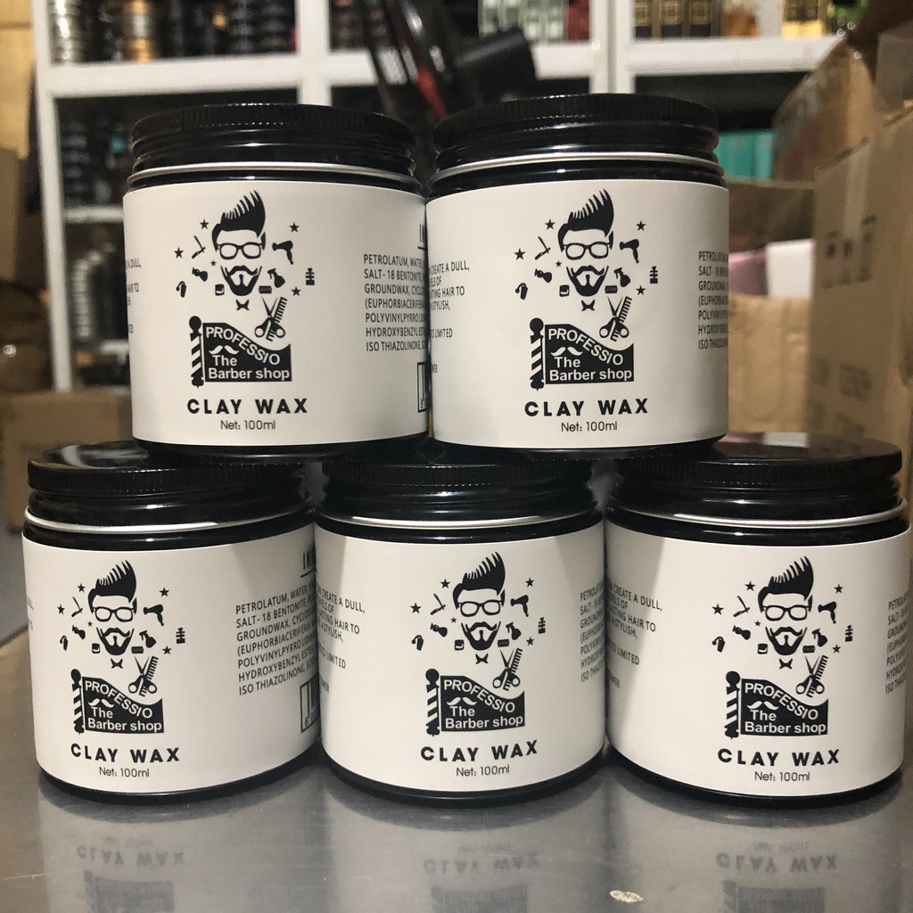 Sáp vuốt tóc nam CLAY WAX TRẮNG Profession 100gr tạo kiểu giữ nếp cho tóc