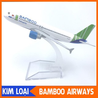 Mô hình máy bay Bamboo Airways a320 16cm