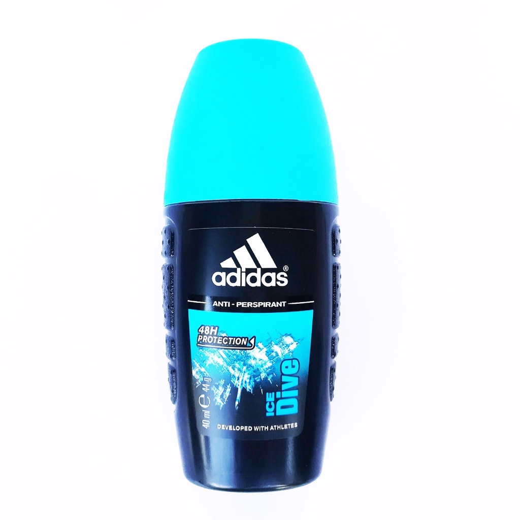 [Hàng nhập khẩu chính hãng] Lăn Khử Mùi Nam Adidas Ngăn Mồ Hôi Ice Dive 40ml