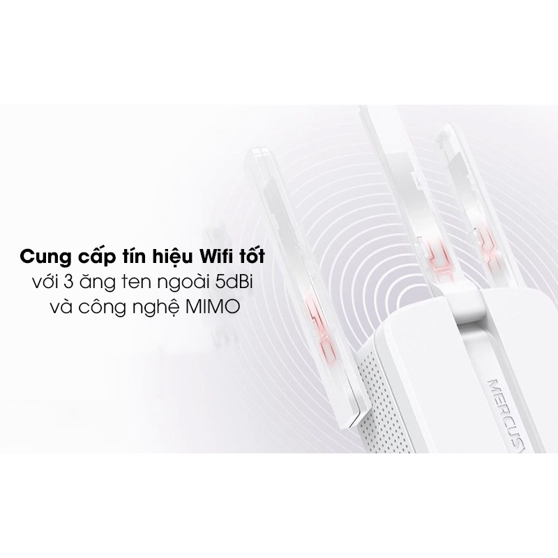 Bộ Kích Sóng Wifi Mercusys MW300re 3 Râu - Bộ Mở Rộng Sóng Wifi - Hàng Chính Hãng