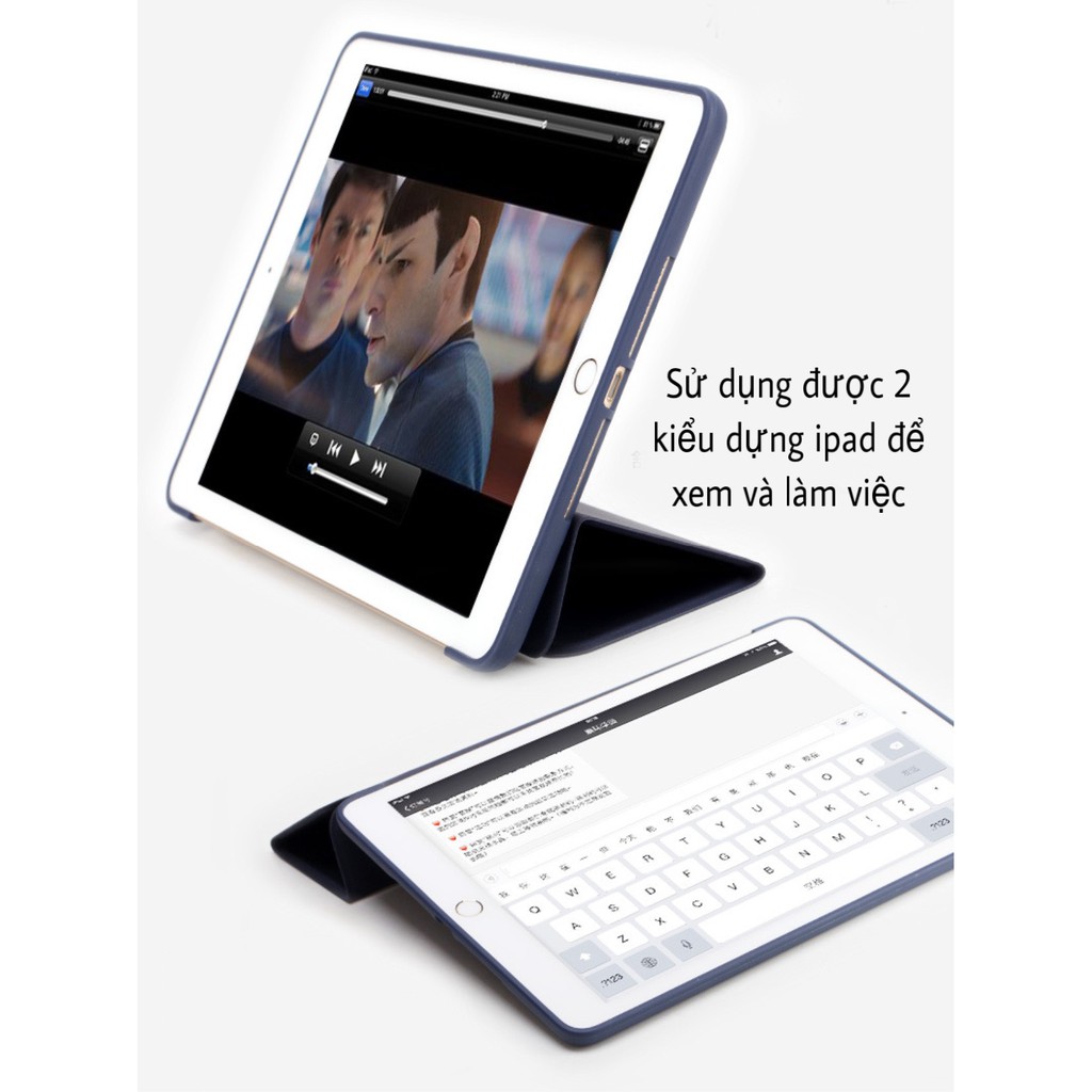 (TẶNG DÁN MÀN HÌNH) bao da IPAD mini4, ipad mini5 2019 có hút nam châm nhiều màu | BigBuy360 - bigbuy360.vn