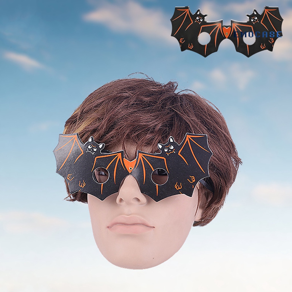 1 Cặp Mắt Kính Dây Thun Phối Ren Hình Bí Ngô Halloween Dễ Thương Cho Bé