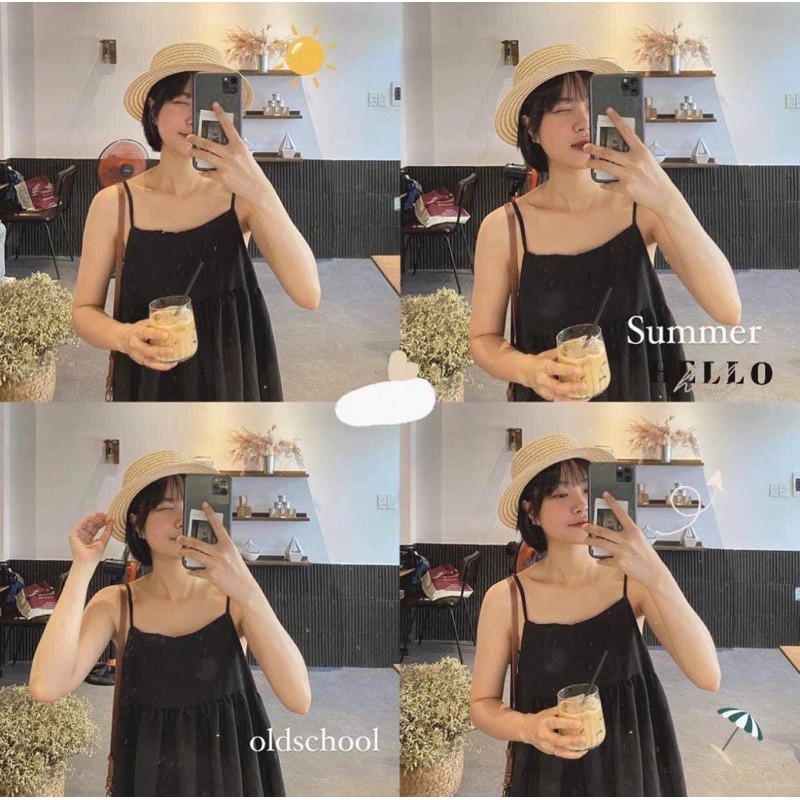 Đầm nữ / Váy 2 dây babydoll xếp tầng | BigBuy360 - bigbuy360.vn