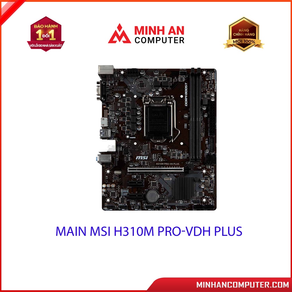 Mainboard MSI H310M PROVDH PLUS / LGA1151/ VGA onboard/ To /No M2/HDMI)