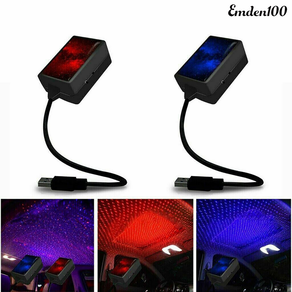 Đèn Led Chiếu Sao Xoay Tự Động Trang Trí Nội Thất Xe Hơi