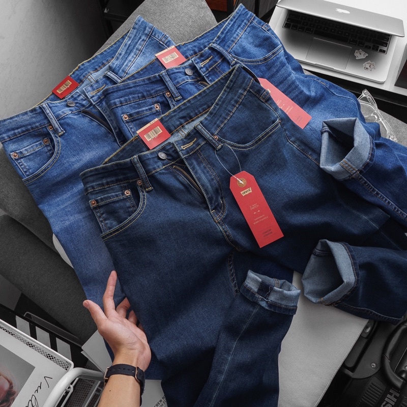 Quần jean nam ống đứng màu cơ bản hàng xịn | BigBuy360 - bigbuy360.vn