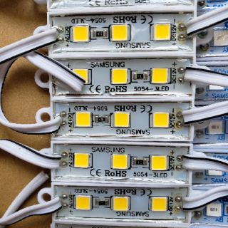 Vỉ led quảng cáo, led hắt 3 bóng điện áp 12V chip 5054 size 7211/ 4512/ 3609