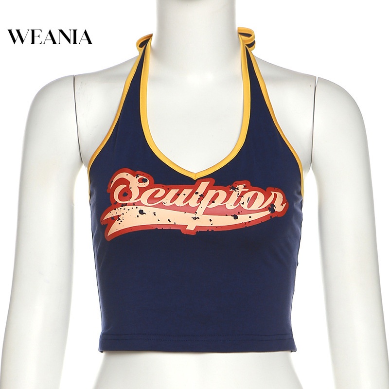 Áo Croptop Hai Dây In Họa Tiết Phong Cách Hàn Quốc