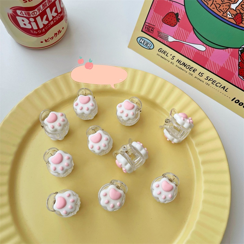 Kẹp Tóc Hình Bàn Chân Mèo Dễ Thương Xinh Xắn