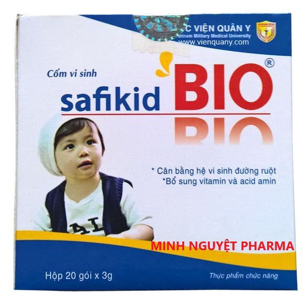 [CHÍNH HÃNG] Cốm Vi sinh SAFIKID BIO Học Viện Quân Y kích thích trẻ ăn ngon